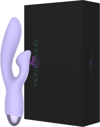 MontAmour Bunny – Rabbit Vibrator voor Beginners & Gevorderden – Tarzan Vibrator – G-Spot & Clitoris Stimulator – Dubbele Stimulatie – 10 Vibratiestanden – Sex Toys voor Vrouwen & Koppels – Oplaadbaar – Hygiene - Veilig- Waterdicht - Lila - Paars