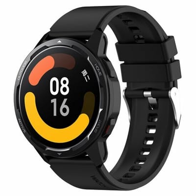 By Qubix - Siliconen sportband - Zwart - Geschikt voor Xiaomi Redmi Watch 5 Active / Redmi Watch 5 Lite