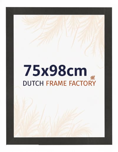 Fotolijst 75x98 cm - MDF - Zwart Mat - Benno
