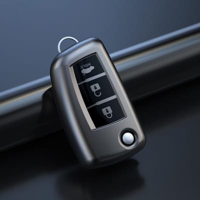 TPU Auto Sleutelhoes Sleutelhanger Voor Nissan Juke Qashqai Micra Pulsar X-Trail Klapbare Afstandsbediening Sleutelhoes Accessoires gray