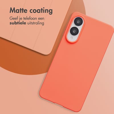 imoshion Hoesje - Geschikt voor Samsung Galaxy S25 Edge - Color Backcover - Apricot Crush Orange