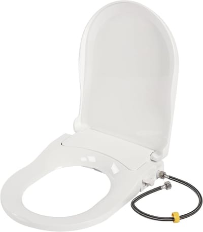 Bidet toiletbril - Douche toiletbril - Persoonlijke hygiëne - Voor- en achterreiniging - 48 x 35 x 7.8 cm - Wit