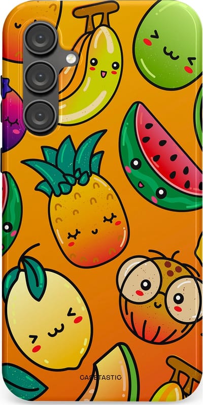 Casetastic Hoesje Geschikt voor Samsung S23 FE - Stijlvolle Beschermende Duo-layer Case - Fruitastisch
