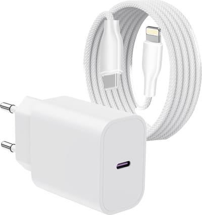 Super Snellader geschikt voor Apple iPhone 14 en iPad met Lightning - 2 Meter Oplader Set