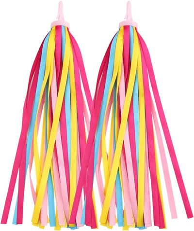 Bondoo Stuurslingers - Fiets versiering - Stuurslingers voor kinderfiets - Fietsversiering kind - Fiets slingers - Stuurslingers fiets - Handvatstreamers - Multicolor