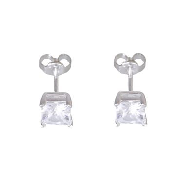 Behave – Oorbellen – 925 Sterling Zilver – Zirconia Oorknopje 5mm