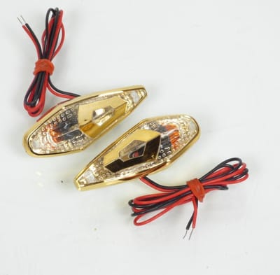 Clignotant goutte d'eau Or à ampoule 12V Tun'R pour scooter moto 50 Neuf