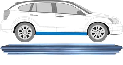 Reparatie dorpel voor Dodge Caliber 2006-2013 / Links = Rechts (symmetrisch)