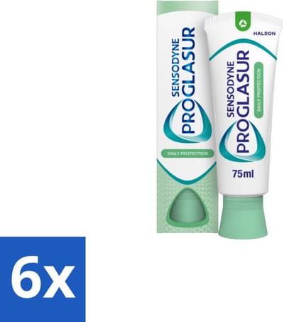 Sensodyne Tandpasta ProGlasur Daily Protection Daily Protection 75 ml - Voordeelverpakking - 6 stuks