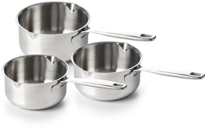 Beka Maestro 3-delige steelpannen / sauspannenset - Ø 16-18-20 cm – RVS – PFAS-vrij – Volumeaanduiding - Geschikt voor inductie & vaatwas