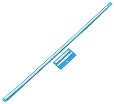 Dailygoods- Rubberen Voetstrip Vervanging - Compatibel met Dell XPS 17 9710/9700/9720 - 3 Stuks - Afmetingen 29 x 0,4 x 0,2 cm - Zilver - Perfecte Pasvorm - Laptopvoetjes