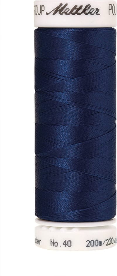 Mettler borduurgaren - Blauw - Nr 3622 - Polysheen - 200 meter
