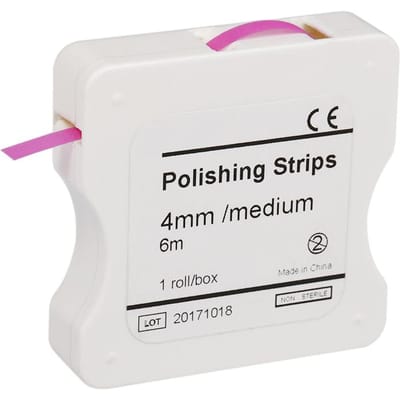 1 rol/doos tandheelkundige polijststrip 4 mm hars tand interdentaal schuren slijpen bleken tanden