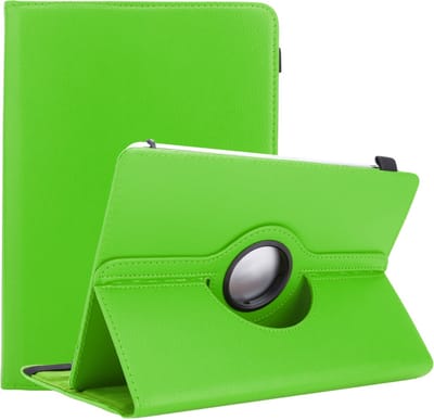 Cadorabo Tablet Hoesje geschikt voor Alcatel 1T (7 Zoll) 2021 in LICHT GROEN - 360 graden beschermhoes van imitatieleer met standfunctie en elastische band
