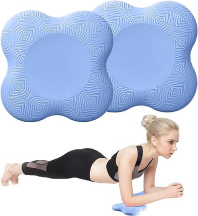 Kniebeschermers Yoga - Kniepads Fitness - Blessure Preventie - Extra Dikke Demping - 20x20x2 cm - Blauw
