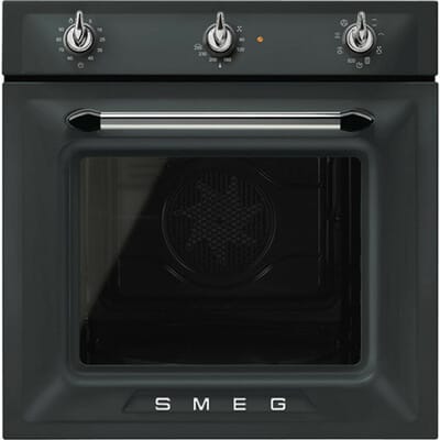 SMEG Thermogeventileerd Oven Oven , Victoria, 60 cm, Thermogeventileerd, Zwart, A, Vapor Clean