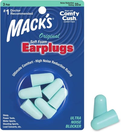 Comfortabele Oordopjes van Zacht Schuim - 3 Paar Blisterverpakking