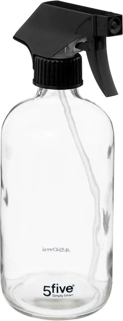 5Five Plantenspuit met een inhoud van 450 ml - glas - transparant - verstuiver kop - 21 cm