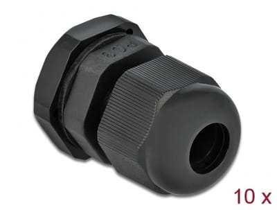 Kabelwartel PG9 10 stuks zwart