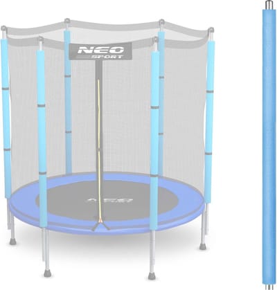 Bovenpaal voor trampoline met buitennet - 1,5 meter - blauw - Neo-Sport