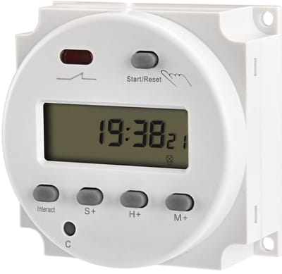 Store_7 - Digitale Timer - Countdown Timer - Betrouwbaar - Wit - Elektronische Schakelaar - 16Amp - Geschikt voor Thuisgebruik - CN102A-12V