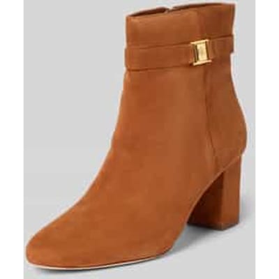 Laarsjes van leer met applicatie, model 'KELLIE'