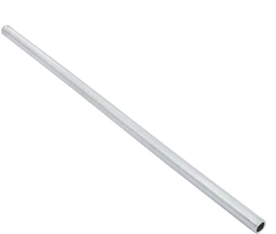 Dailygoods - Lamp Pipe M10 Draad, 300mm Lengte, Verzinkt Zilver