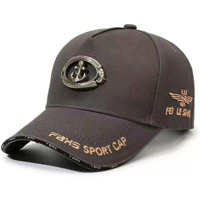 Casquette Sport Unisexe Ancre Faks Broderie Casquettes de Baseball Printemps Automne Extérieur Réglable Casquettes Décontractées Chapeau Anti-Soleil Casquette Sport gray