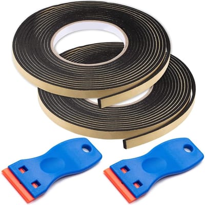 NTH products- Isolatietape 10 mm - 2 Meter - Zelfklevend - Waterdicht - UV-bestendig - Geluidsisolatie - Bescherming tegen tocht - Afdichtband