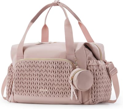 Grote Luiertas Tote voor Reizen - Ruime Baby Tas met Fopspeen Geval en Luierverschoningspad