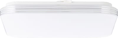 Brilliant ARIELLA Plafondlamp, Witte Plafonierre en wandlamp, 24W 3000K, 34x34cm, wit chroom,