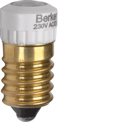 Hager Berker Witte LED Lamp E14 Met Lichtregeling - 1679