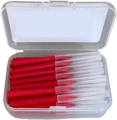 Interdentale Borstels - Tandenstokers - Mondhygiëne Verbeteren - 30 Stuks Pakket - 1.0 mm - Rood