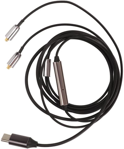 Allecto - USB C Hoofdtelefoonkabel - Oortelefoonkabel - Helder geluid - Zuurstofvrije koper - Microfoon en bediening - Geschikt voor SE215 315...