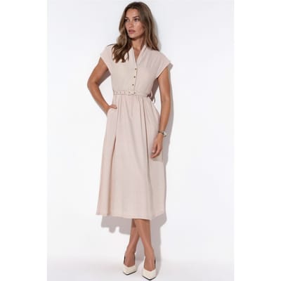 Textured Gelaagde Maxi Jurk