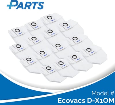 Ecovacs D-X1OM Stofzakken (15 Stuks, Plus.Parts® alternatief voor D-DB03-0003)