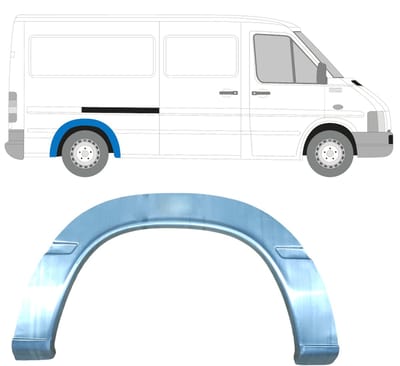 Reparatiepaneel achterspatbord voor Volkswagen LT 1996-2005 / Links = Rechts