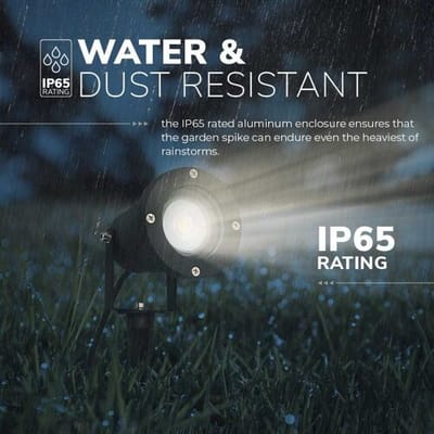 HOFTRONIC Sydney - 9x Prikspot XL - Aluminium - Zwart - IP65 waterdicht - Geschikt voor GU10 spot - 20 watt - 3 jaar garantie