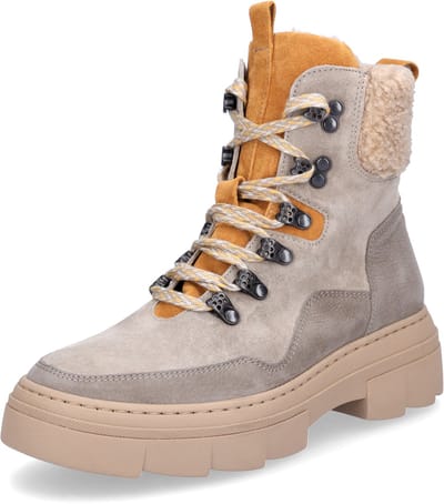 Waldläufer dames veterlaars Saiga beige oranje