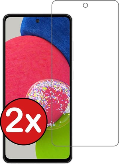 Screenprotector - 2 Stuks - Geschikt voor Samsung Galaxy A52s 5G - Extra Sterk - Beschermglas - Gehard Glas - Tempered Glass - Screen Protector