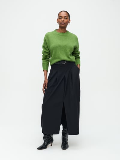 Jack Skirt Technical Jersey | Black - Black / XXS