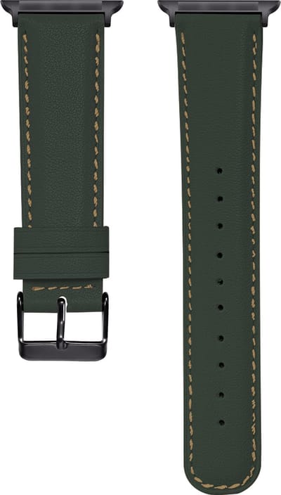Fungus - Smartwatch bandje - Geschikt voor Apple Watch 38 / 40 / 41 mm - Series 1 2 3 4 5 6 7 8 9 SE iWatch - PU leer - Groen