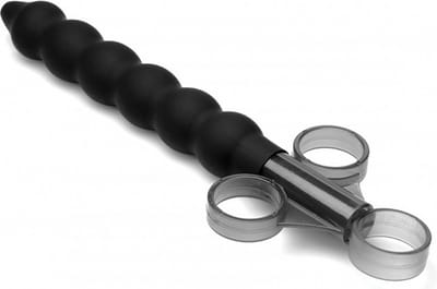 XR Brands Glijmiddel Launcher Met Siliconenkralen black