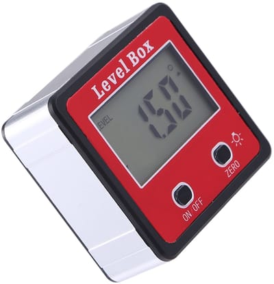 Digitale Hoekmeter - Magnetische Waterpas 360° - LCD Scherm digitale waterpas - Digitale Hellingmeter - Hoekmeter - voor Auto Timmerwerk Bouw en Metselwerk - Magnetisch - Incl. Batterijen