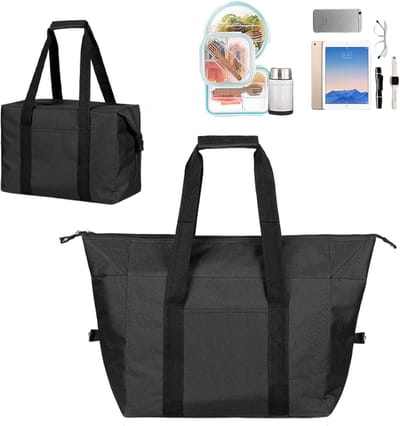 SnelShoppen - Opvouwbare Koeltas 20 Liter, Zachte Geïsoleerde Picknicktas, Draagbare Lunchtas met Grote Capaciteit voor Lunch, Werk, School en Strand