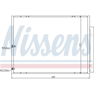 Condensator, airconditioning NISSENS 940297