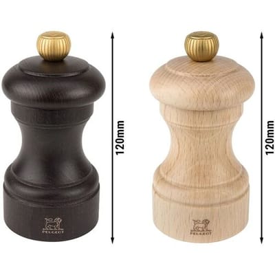 (6 stuks) PEUGEOT BISTRO - Zout & Peper Molen - Hout - Chocolade & Natuurlijk - Hoogte: 100mm