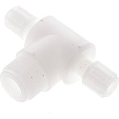 6x4mm & G1/2'' PVDF T-stuk Knelfitting Buitendraad 10bar