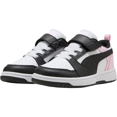 PUMA Puma Rebound V6 Lo AC+ PS Unisex Sneakers - PUMA White-PUMA Black-Pearl Pink