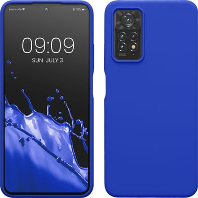 kwmobile telefoonhoesje geschikt voor Xiaomi Redmi Note 11 Pro / Redmi Note 12 Pro 4G - Hoesje met siliconen coating - Smartphone case in Baltisch blauw